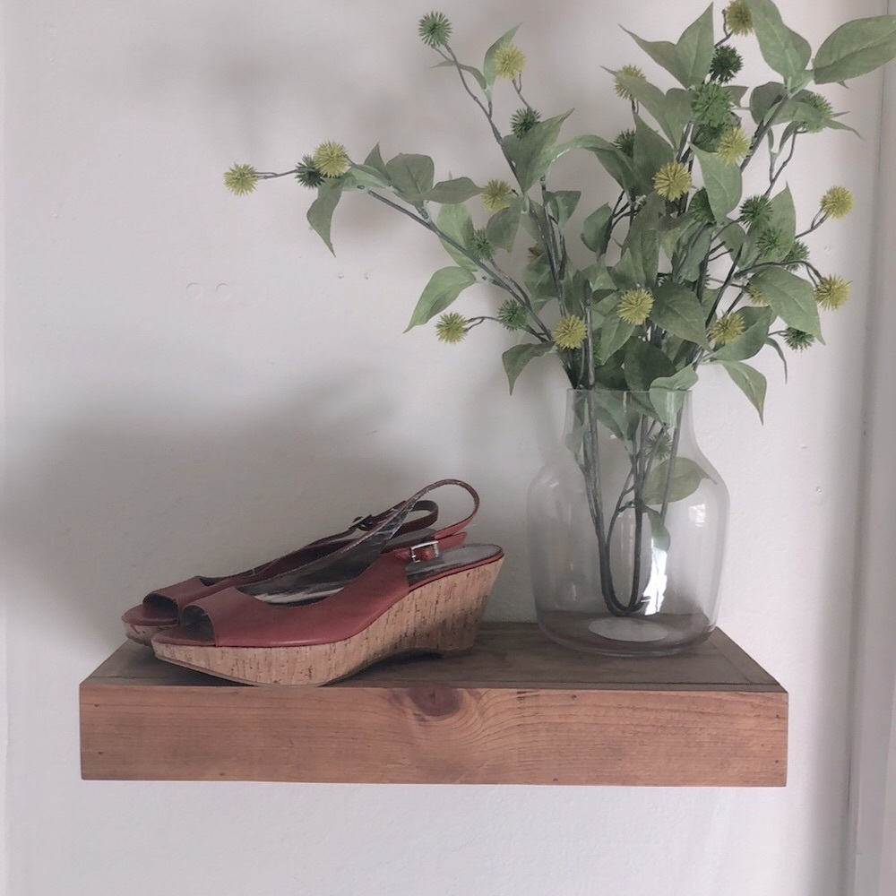 Darling, burnt orange wedges by Calvin Klein.